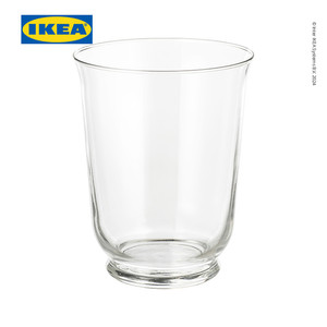 [EZO.0500401] IKEA POMP Vas Bunga Kaca Bening Serbaguna 18cm
