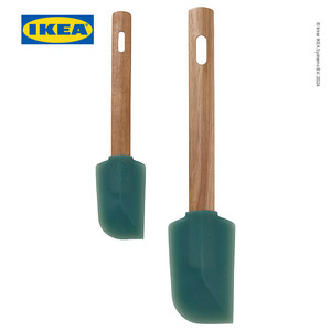 [EZO.0500424] IKEA BACKRODING Spatula Serbaguna Bahan Karet/Kayu Set Isi 2pcs