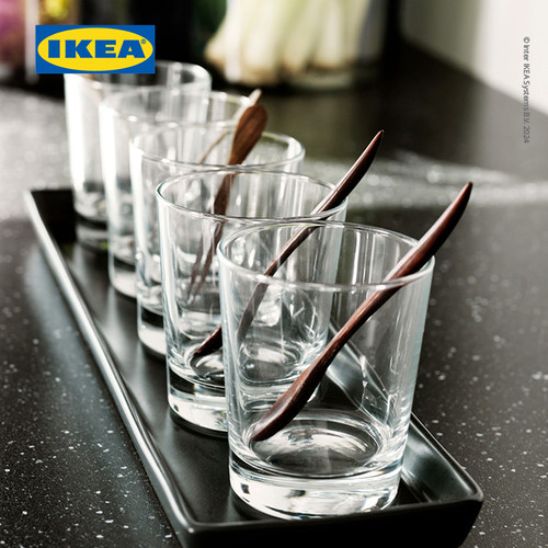 [EZO.0500436] IKEA GODIS Gelas Kaca Bening 23cl Isi 6pcs