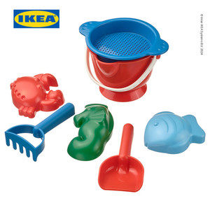 [EZO.0500464] IKEA SANDIG Set Mainan Pasir Aneka Warna Isi 7pcs