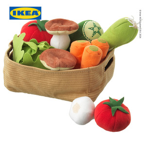[EZO.0500467] IKEA DUKTIG Boneka Mainan Sayuran Set Isi 14pcs