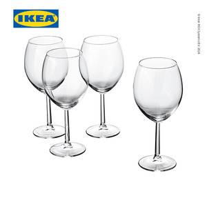 [EZO.0500477] IKEA SVALKA Gelas Anggur 60cl Bahan Kaca Isi 4pcs
