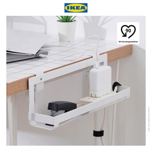 [EZO.0500492] IKEA FORSASONG Baki / Rak Gantung Pengatur Kabel Bawah Meja Putih 38 cm