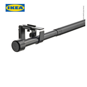 [EZO.0500518] IKEA BEKRAFTA Set Batang Gorden Hitam 120-210cm 19mm