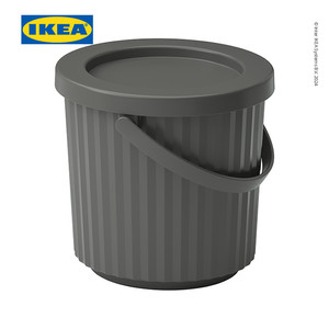 [EZO.0500522] IKEA DAMMANG Tempat Sampah dengan Tutup Kapasitas 8L