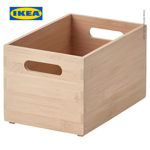[EZO.0500537] IKEA UPPDATERA Kotak Penyimpanan Serbaguna Bambu Warna Muda 16x24x15 cm