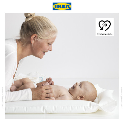 [EZO.0500544] IKEA SKOTSAM Alas Ganti Popok Bayi Putih 53x80x2cm