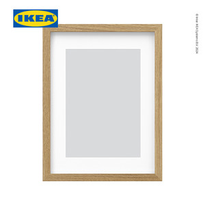 [EZO.0500548] IKEA RODALM Bingkai Foto Efek Kayu Oak 30x40cm