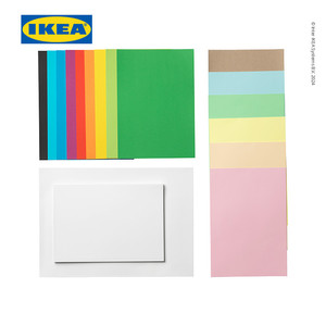 [EZO.0500578] IKEA MALA Kertas Aneka Warna / Ukuran Campuran