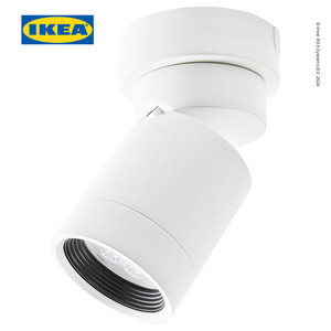 [EZO.0500579] IKEA NYMANE Lampu Sorot Plafon Dengan 1 Tempat Putih Minimalis