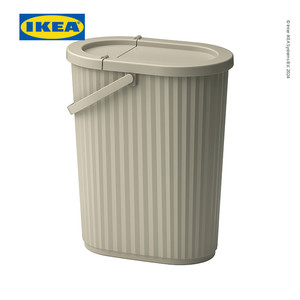 [EZO.0500598] IKEA DAMMANG Tempat Sampah dengan Tutup Kapasitas 26L
