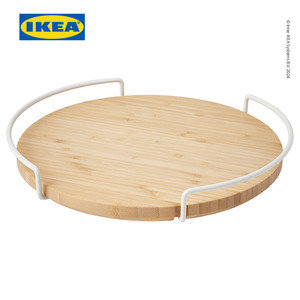 [EZO.0500602] IKEA APTITLIG Papan Saji Putar Bahan Bambu 28cm