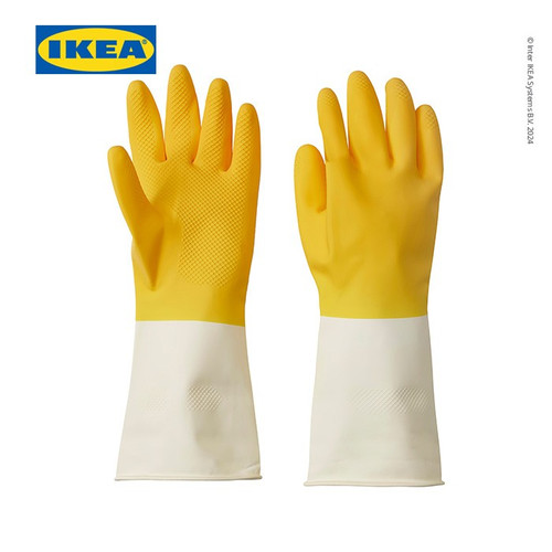 [EZO.0500608] IKEA RINNIG Sarung Tangan Pembersih Kuning Ukuran S Isi 2Pcs