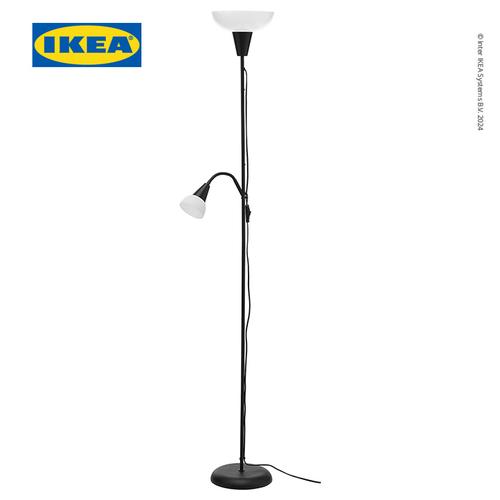 [EZO.0500629] IKEA TAGARP Lampu Lantai Sorot Atas / Lampu Baca Minimalis HItam/Putih