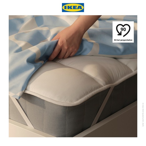 [EZO.0500672] IKEA BRUKSVARA Alas Kasur / Mattress Cover Puith 90x200 cm