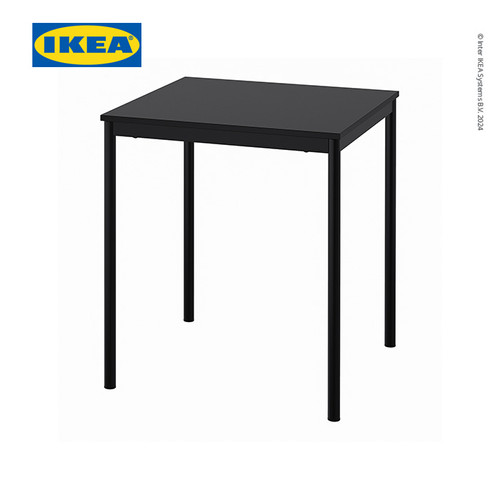 [EZO.0500693] IKEA SANDSBERG Meja Hitam Minimalis 67x67 cm