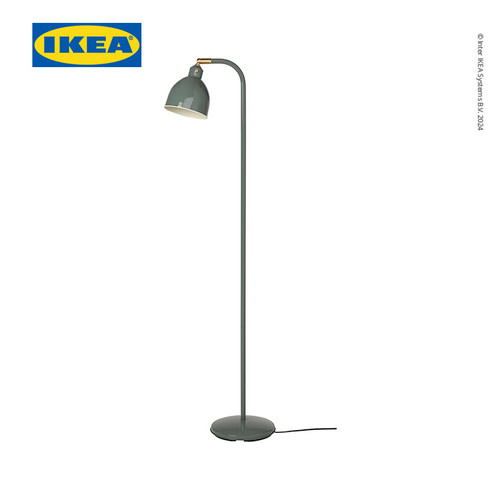 [EZO.0500708] IKEA RODFLIK Lampu Lantai / Lampu Baca Minimalis Abu-Abu Hijau