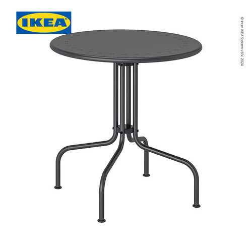 [EZO.0500710] IKEA LACKO Meja Luar Ruangan Serbaguna Abu-Abu 70 cm