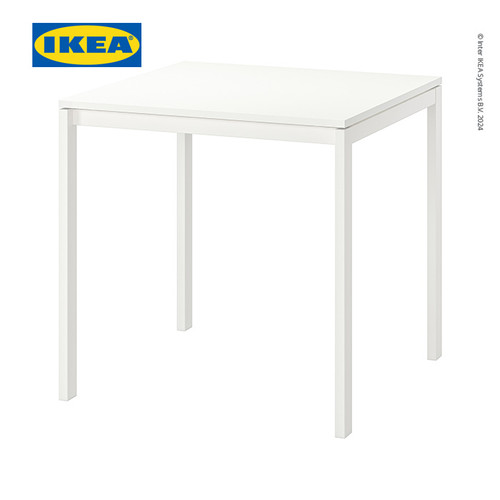 [EZO.0500716] IKEA MELLTORP Meja Putih Minimalis 75x75 cm