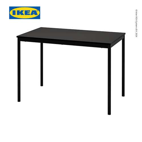 [EZO.0500718] IKEA SANDSBERG Meja Hitam Minimalis 110x67 cm