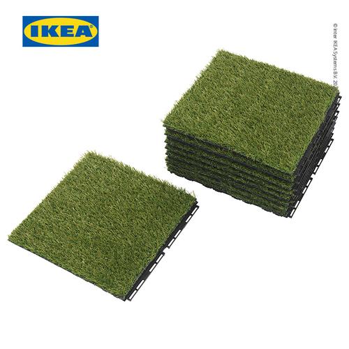 [EZO.0500721] IKEA RUNNEN Decking Tile Bongkar Pasang Rumput Tiruan 0.81 m² Isi 9Pcs