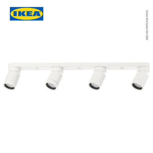 [EZO.0500723] IKEA NYMANE Lampu Sorot Plafon Dengan 4 Tempat Putih Minimalis