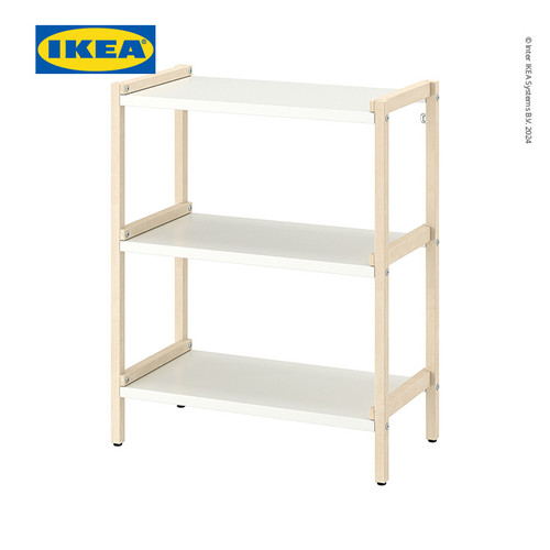 [EZO.0500728] IKEA EKENABBEN Unit Rak Terbuka Serbaguna Minimalis Aspen/Putih 70x34x86 cm