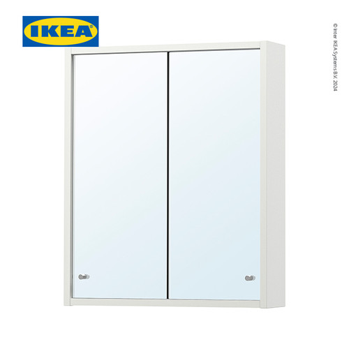 [EZO.0500736] IKEA NYSJON Kabinet Kamar Mandi Dengan Cermin  Putih 50x60 cm