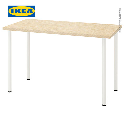 [EZO.0500747] IKEA MITTCIRKEL/ADILS Meja Kerja/Belajar Minimalis Efek Kayu Pinus 120x60 cm