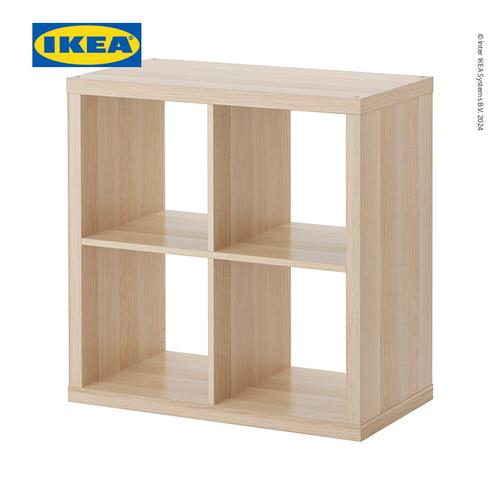 [EZO.0500748] IKEA KALLAX Rak Pajangan Minimalis Efek Kayu Oak Berkualitas 77x77cm