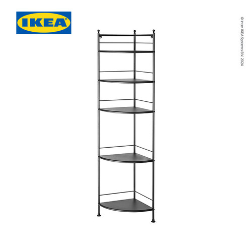 [EZO.0500760] IKEA FROSJON Unit Rak Sudut Kamar Mandi Serbaguna Hitam 35x156 cm