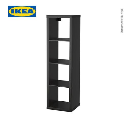 [EZO.0500772] IKEA KALLAX Unit Rak Pajangan Minimalis Berkualitas Hitam-Cokelat 42x147 cm