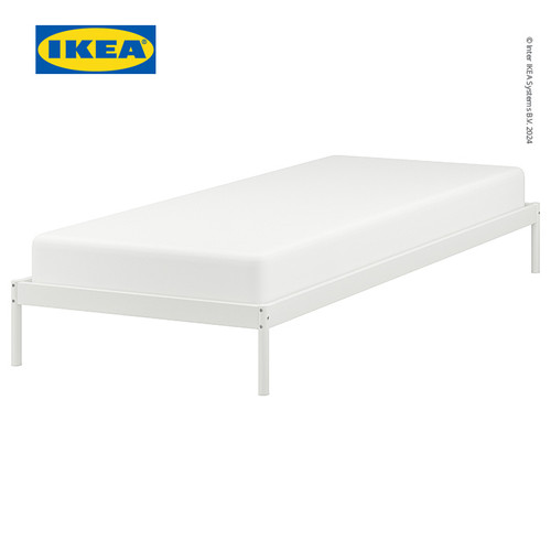 [EZO.0500774] IKEA VEVELSTAD Rangka Tempat Tidur Minimalis Putih 90x200 cm