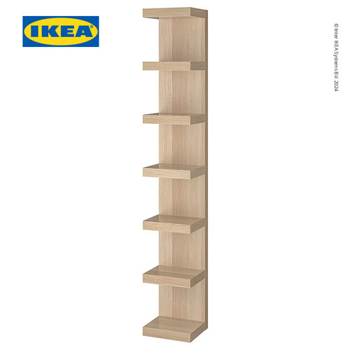 [EZO.0500778] IKEA LACK Unit Rak Penyimpanan Dinding Serbaguna Efek Kayu Oak 30x190 cm