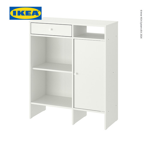 [EZO.0500779] IKEA BAGGEBO Lemari Penyimpanan Minimalis Putih 78x92 cm