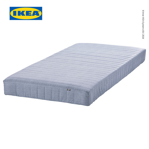 [EZO.0500780] IKEA VADSO Kasur Pegas Extra Firm Biru Muda 90x200 cm