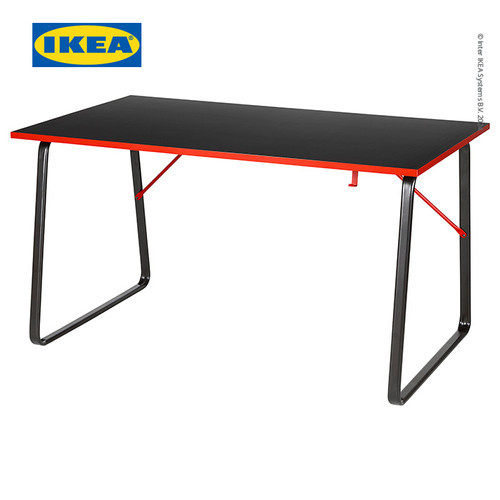 [EZO.0500794] IKEA HUVUDSPELARE Meja Gaming / Kerja Minimalis Hitam 140x80 cm
