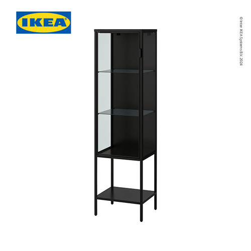 [EZO.0500795] IKEA RUDSTA Kabinet Pajangan Dengan Pintu Kaca Antarsit 42x37x155 cm