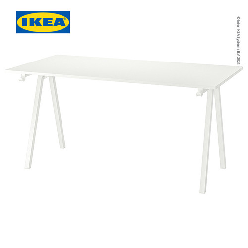 [EZO.0500798] IKEA TROTTEN Meja Kerja / Belajar Putih Berkualitas 160x80 cm