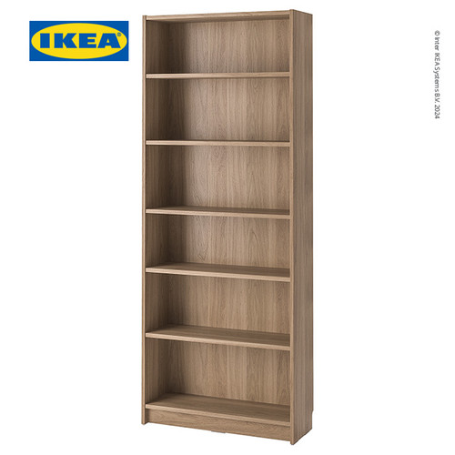 [EZO.0500800] IKEA BILLY Rak Buku Minimalis Efek Kayu Oak Berkualitas 80x28x202 cm
