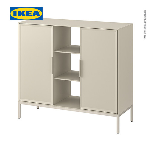 [EZO.0500801] IKEA TULLSTORP Kabinet Penyimpanan Serbaguna Krem 99x35x89 cm