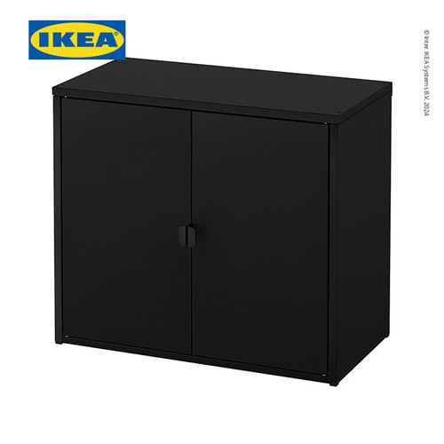 [EZO.0500807] IKEA BROR Kabinet Penyimpanan 2 Pintu Serbaguna Hitam 76x40x66 cm
