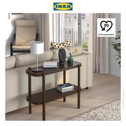 [EZO.0500824] IKEA LISTERBY Meja Tamu Minimalis Cokelat Tua 92x38x71 cm