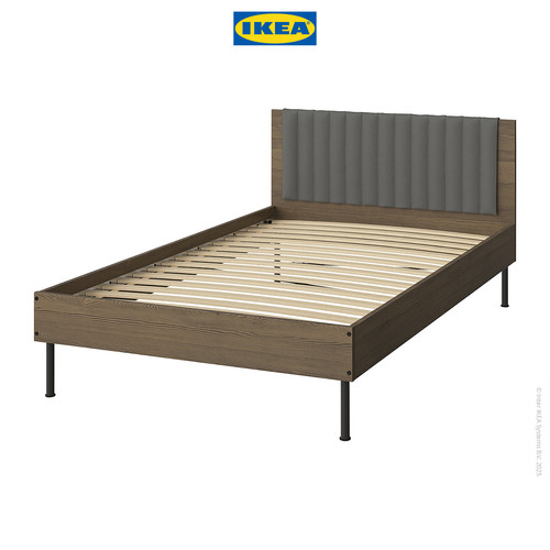 [EZO.0500827] IKEA BRUKSVARA Rangka Tempat Tidur Cokelat 120x200 cm