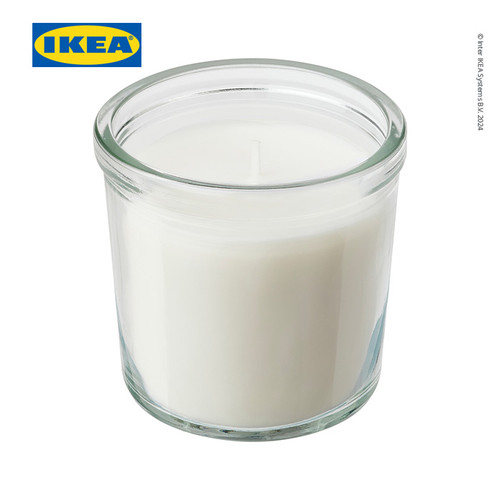 [EZO.0500836] IKEA ADLAD Lilin Beraroma Dalam Gelas Wangi Hutan Skandinavia Tahan 20 Jam
