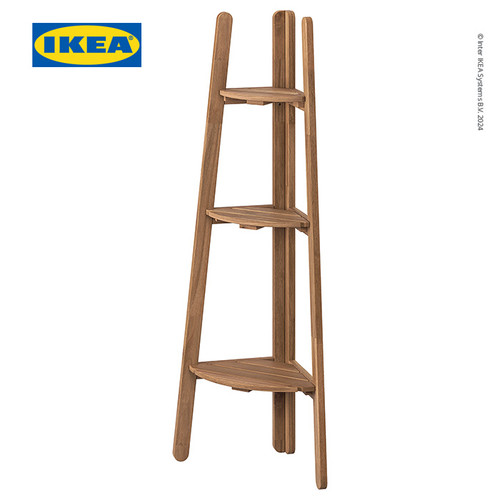 [EZO.0500849] IKEA ASKHOLMEN Stand Tanaman Cokelat Tua 116cm