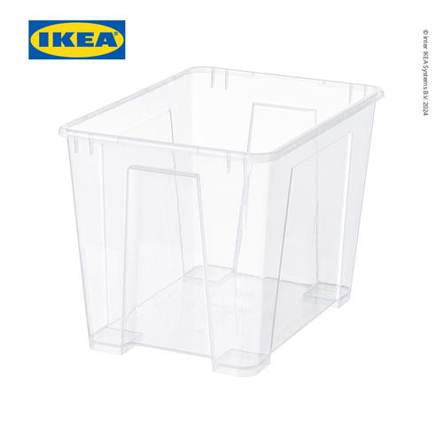 [EZO.0500873] IKEA SAMLA Kotak Penyimpanan Transparan Tanpa Tutup 39x28x28 cm/22 l
