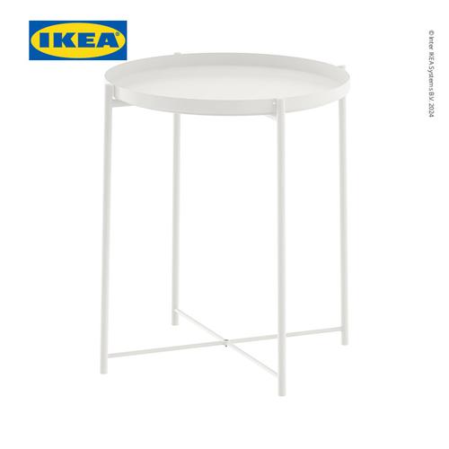 [EZO.0500891] IKEA GLADOM Meja Baki Multifungsi Putih Bahan Baja 45x53 cm