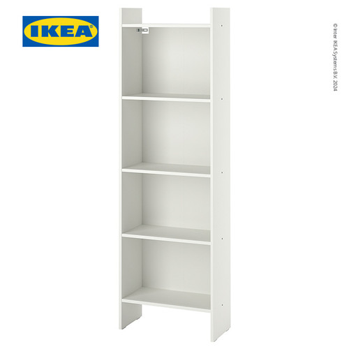 [EZO.0500906] IKEA BAGGEBO Rak Buku Putih 50x25x160 cm