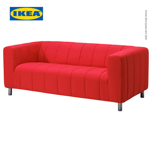 [EZO.0500916] IKEA KLIPPAN Sofa 2 Dudukan LANGBAN Merah Terang